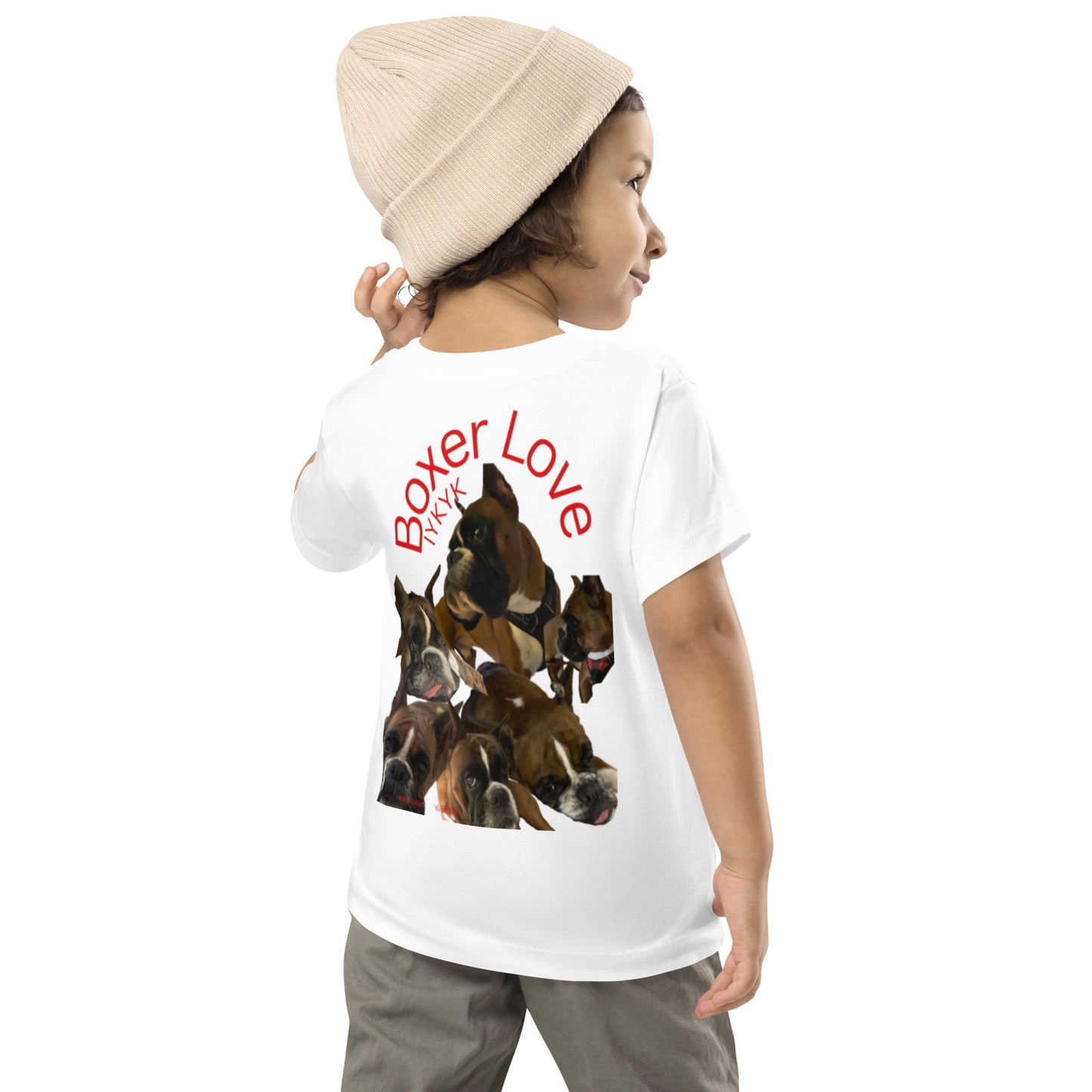 Boxer Dog Toddler Short Sleeve Tee ILYF