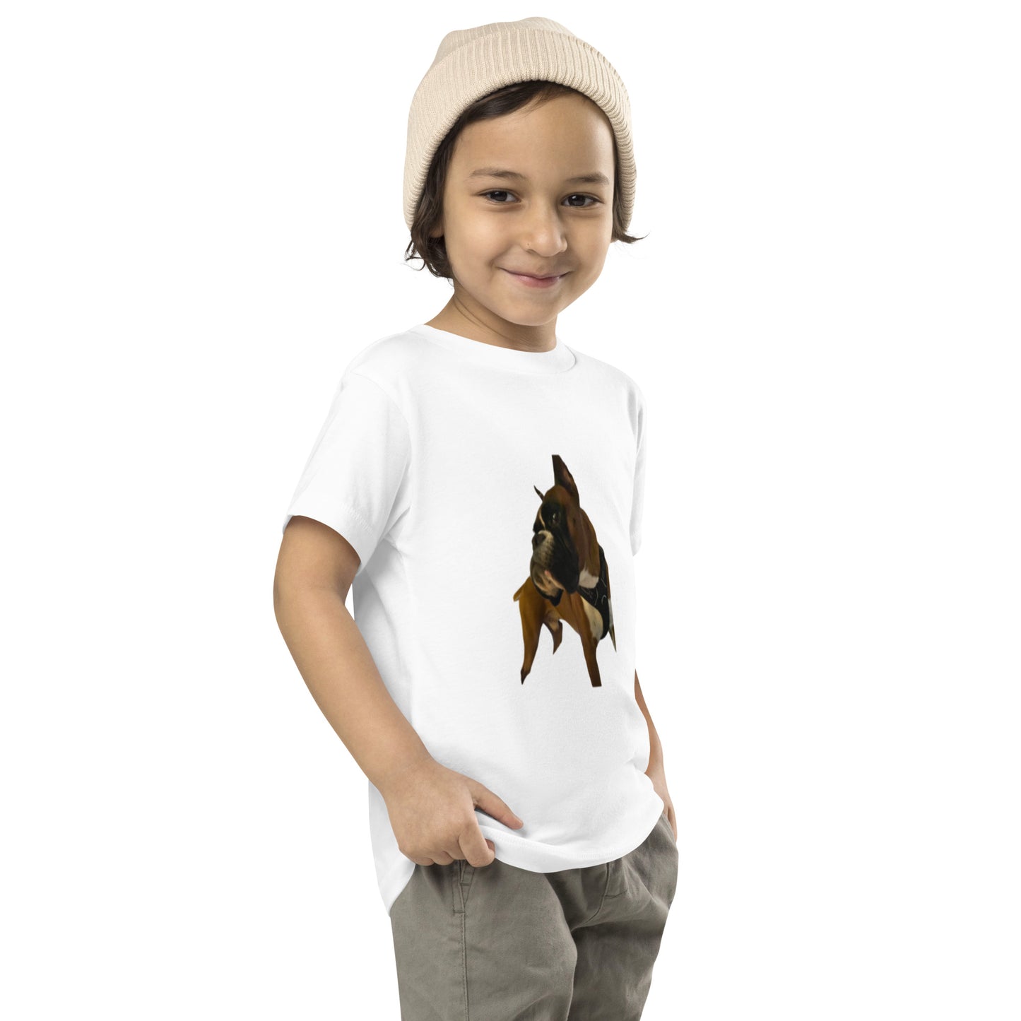 Boxer Dog Toddler Short Sleeve Tee ILYF