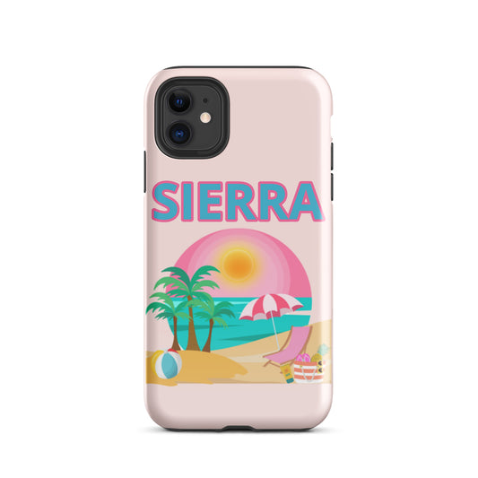 Personalized Beach Scene Tough Case for iPhone®