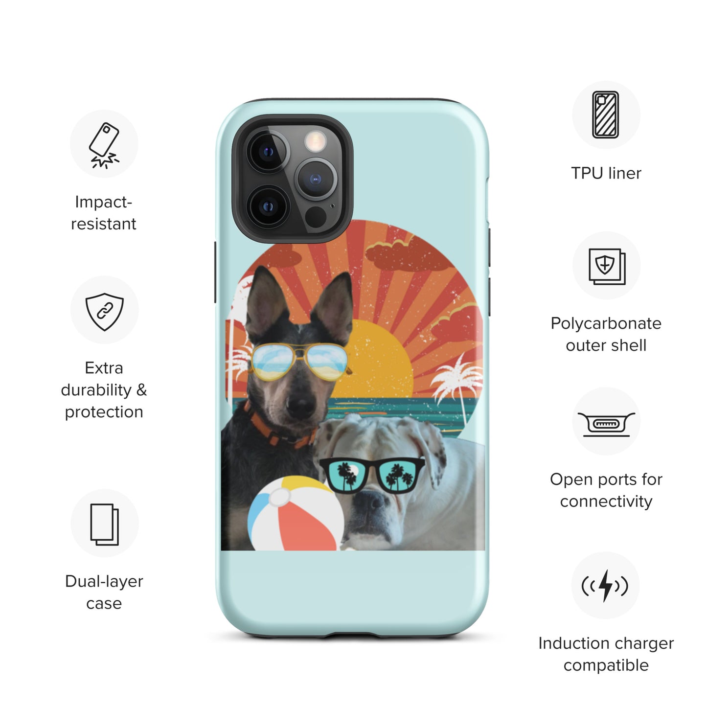 Roscoe and Ivy Beachin Tough Case for iPhone®