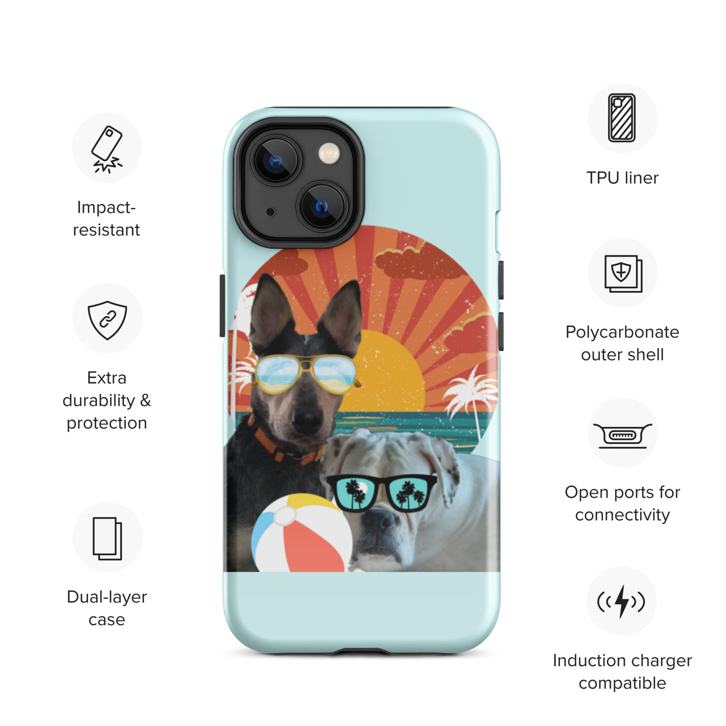 Roscoe and Ivy Beachin Tough Case for iPhone®