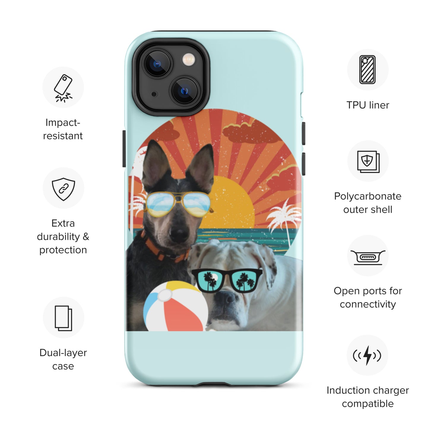 Roscoe and Ivy Beachin Tough Case for iPhone®