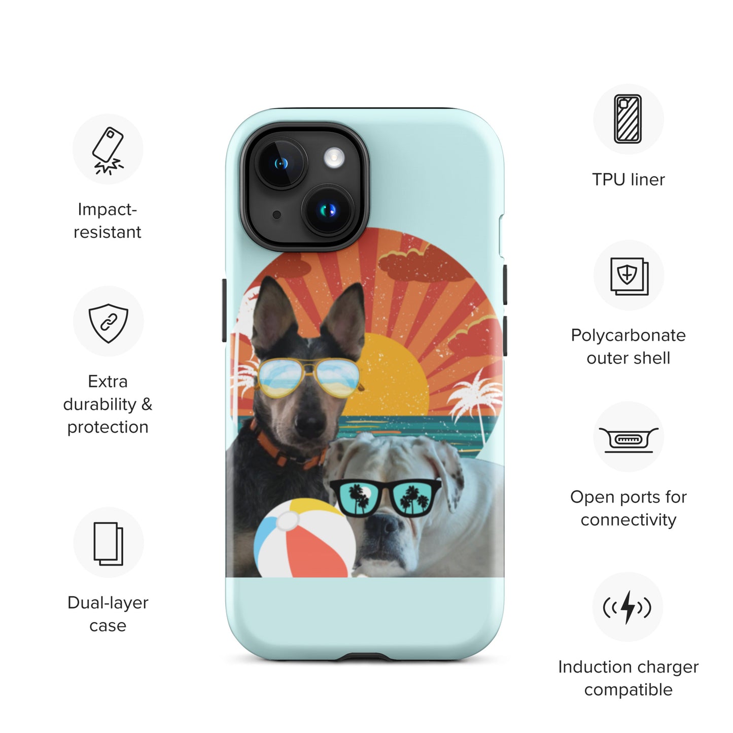 Roscoe and Ivy Beachin Tough Case for iPhone®