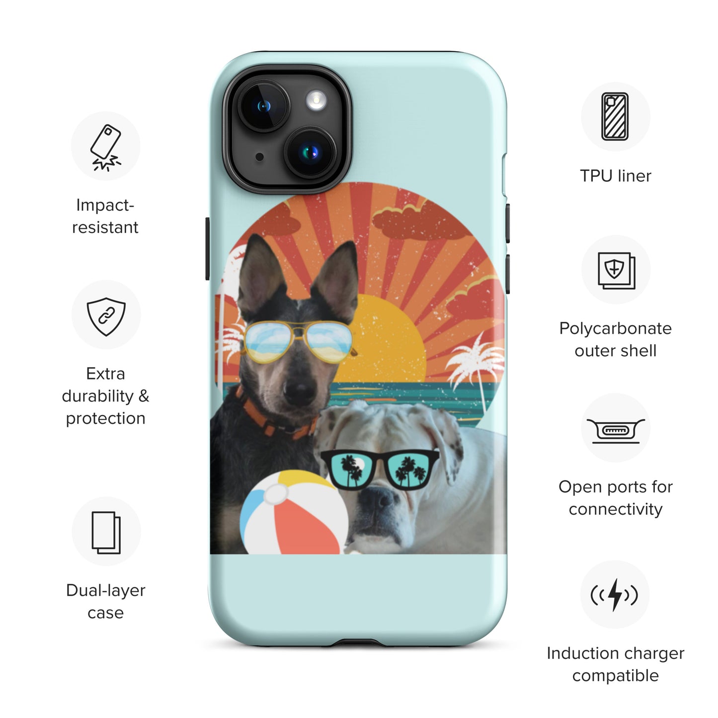 Roscoe and Ivy Beachin Tough Case for iPhone®