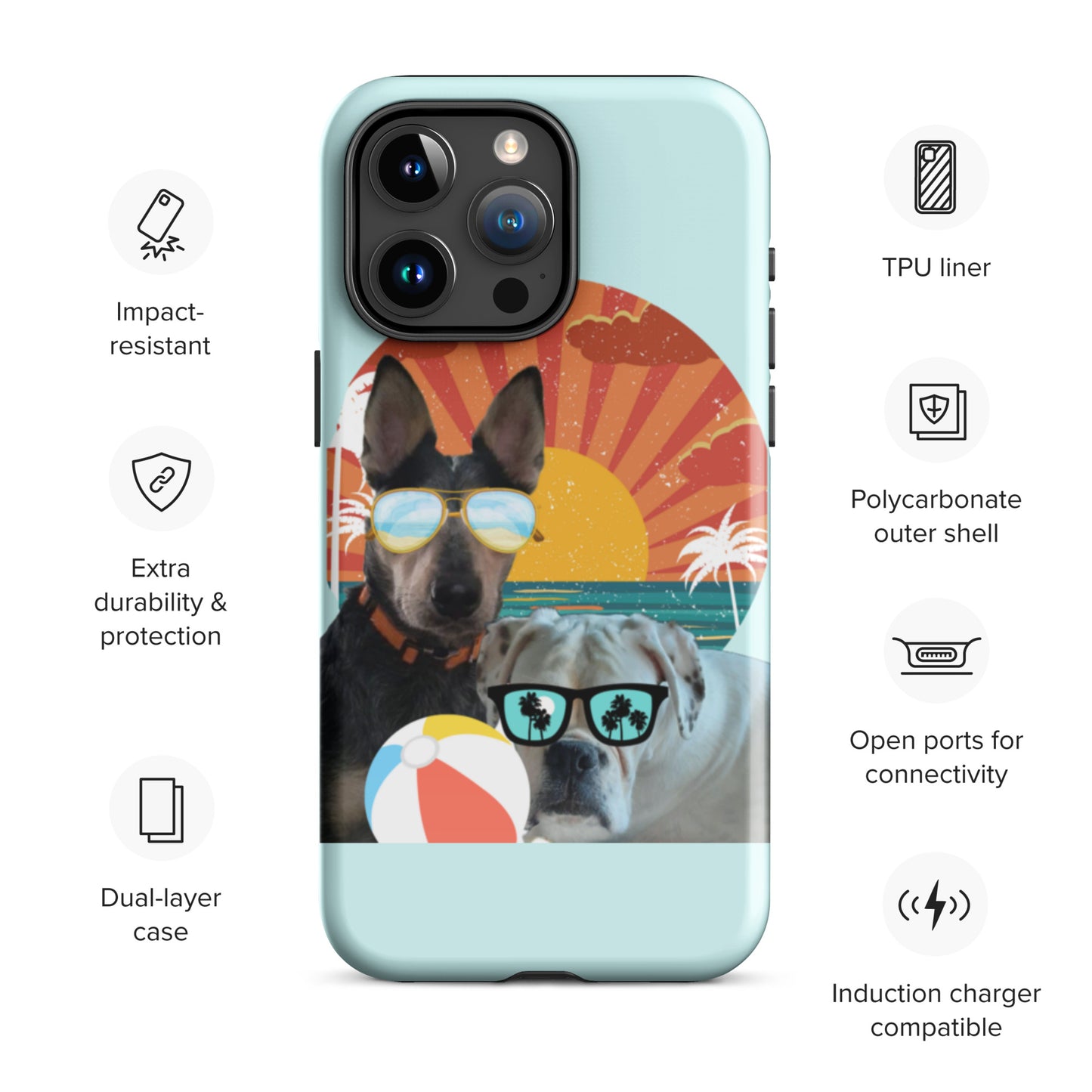 Roscoe and Ivy Beachin Tough Case for iPhone®