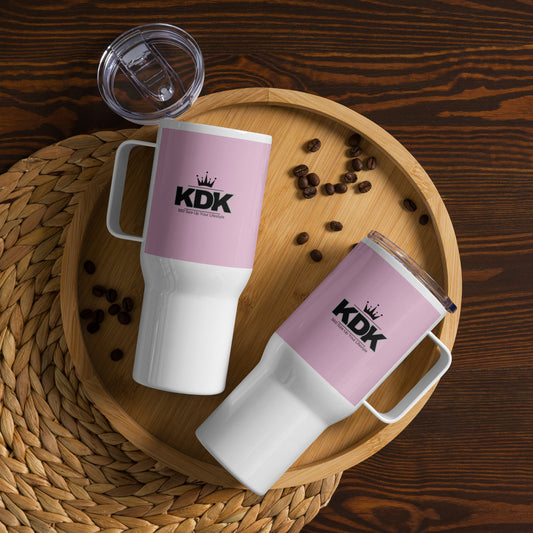 360 Lifestyle Travel mug with a handle can be any color with anything on it!