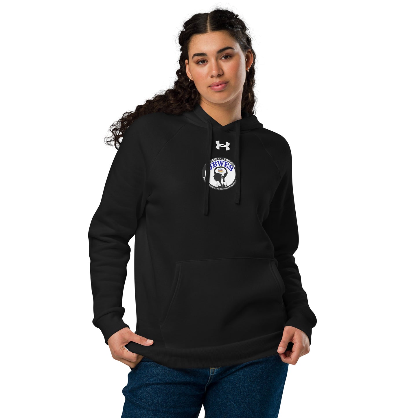 JBWES Digital solid logo front and back Under Armour® hoodie