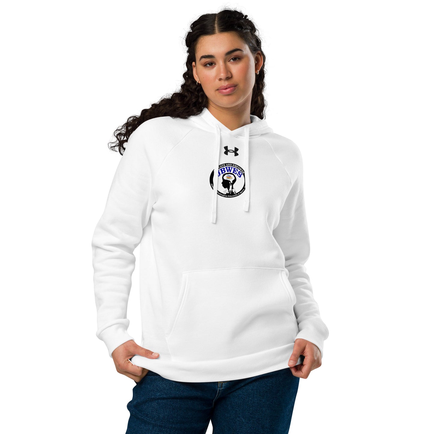 JBWES Digital solid logo front and back Under Armour® hoodie