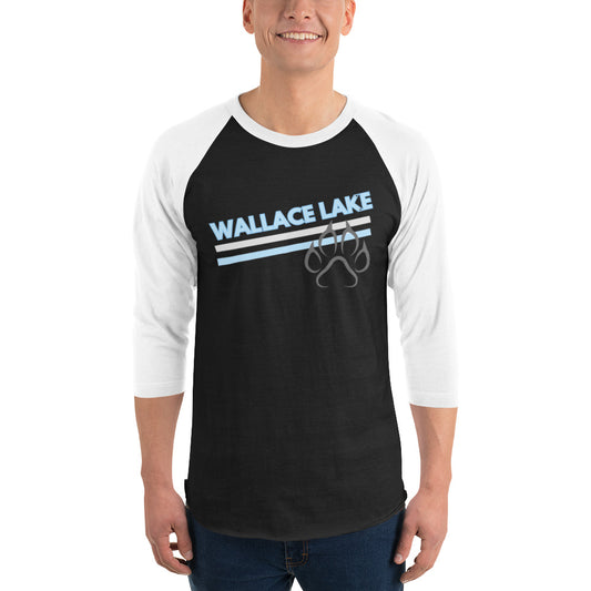 Wallace Lake unisex adult 3/4 sleeve raglan shirt