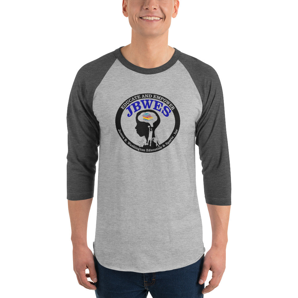 JBWES Digital Large Logo 3/4 sleeve raglan shirt