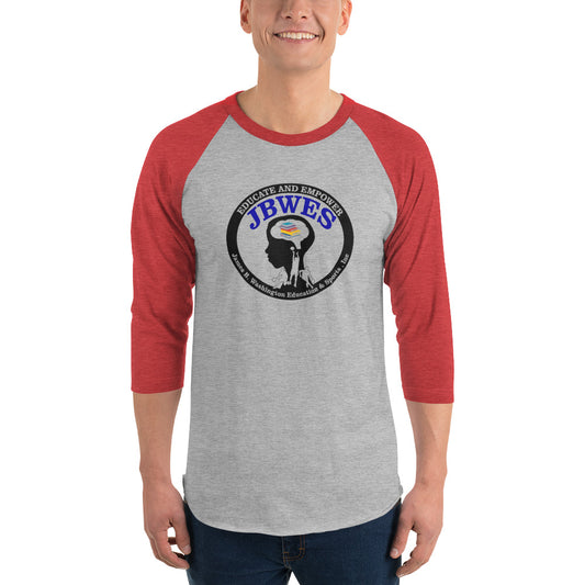 JBWES Digital Large Logo 3/4 sleeve raglan shirt