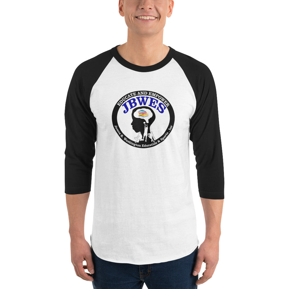 JBWES Digital Large Logo 3/4 sleeve raglan shirt