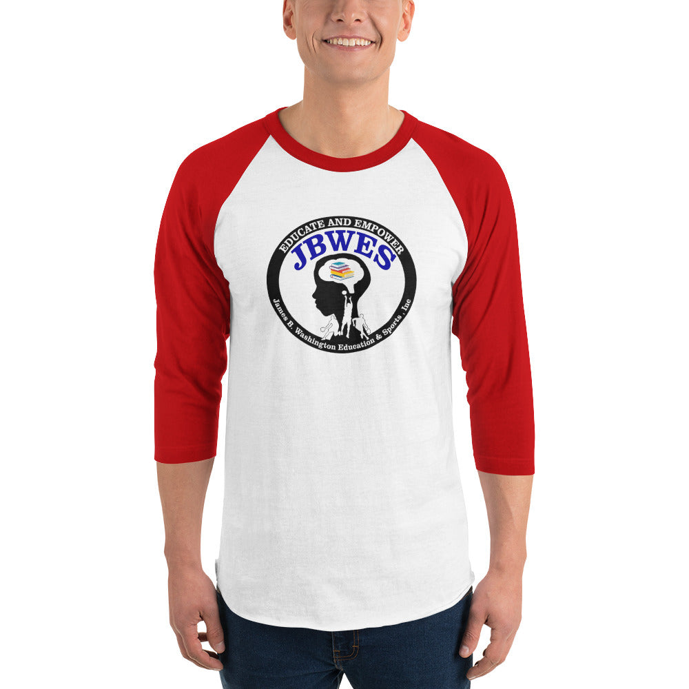 JBWES Digital Large Logo 3/4 sleeve raglan shirt