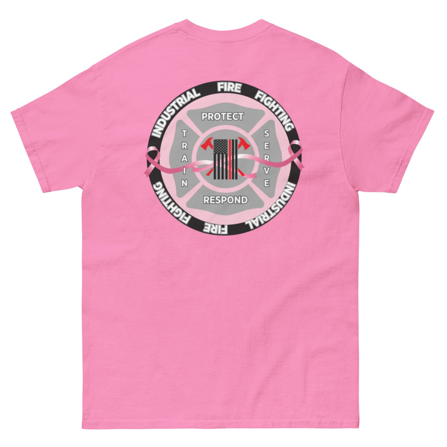 Industrial Fire Fighting Breast Cancer Awareness Month Unisex classic tee