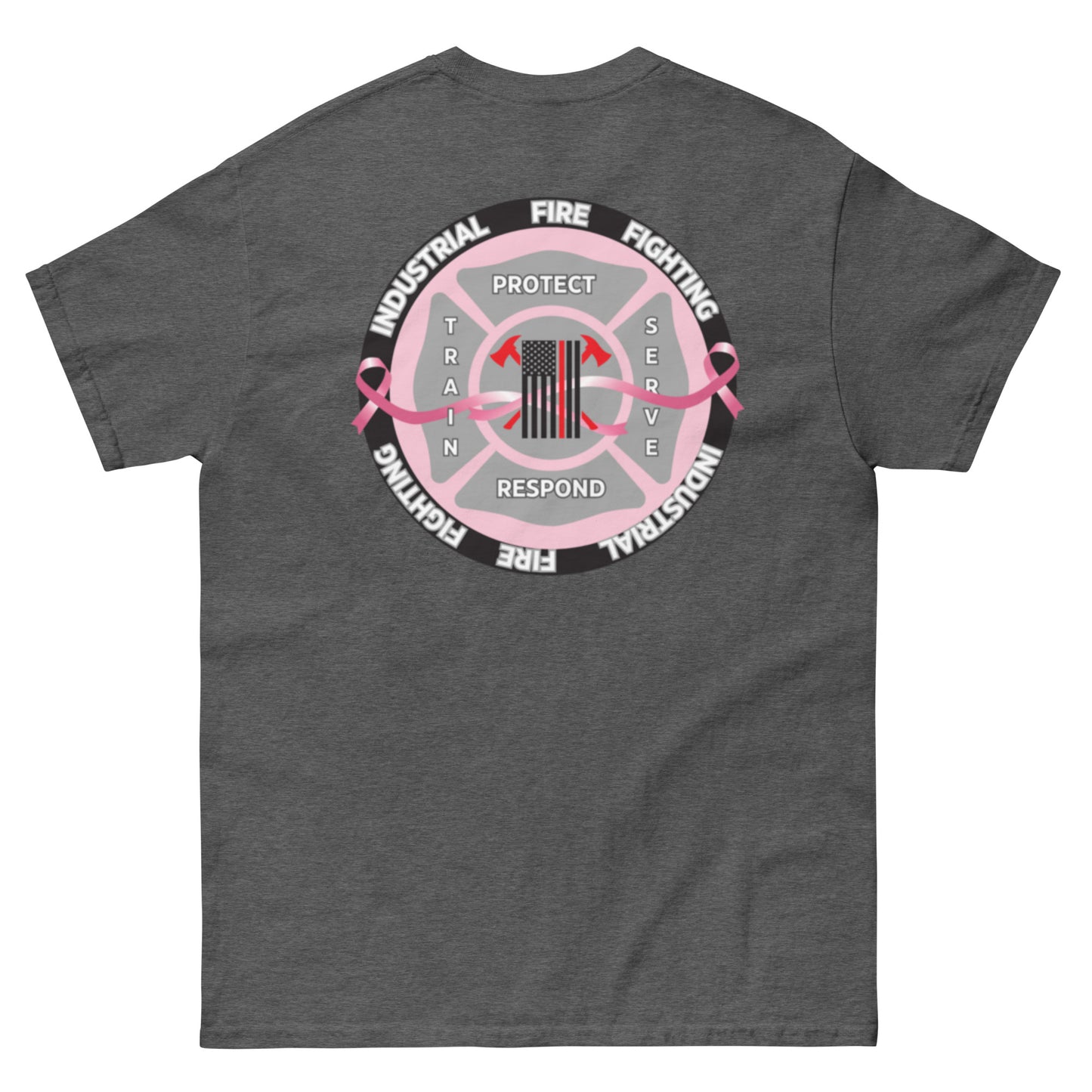 Industrial Fire Fighting Breast Cancer Awareness Month Unisex classic tee