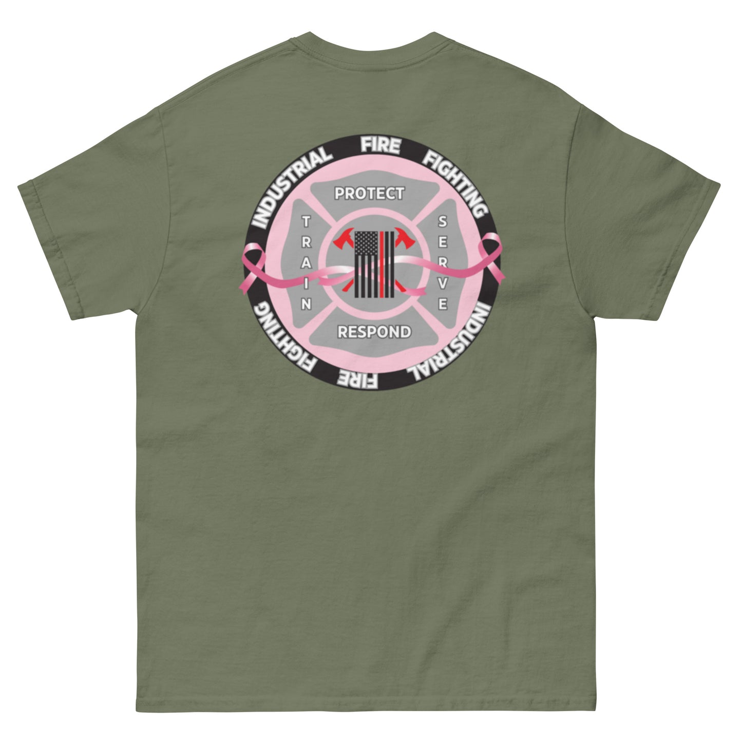 Industrial Fire Fighting Breast Cancer Awareness Month Unisex classic tee