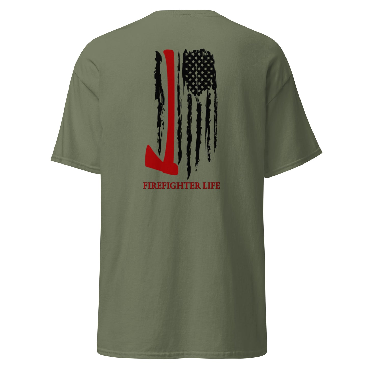 Firefighter Life Unisex classic tee front and back print