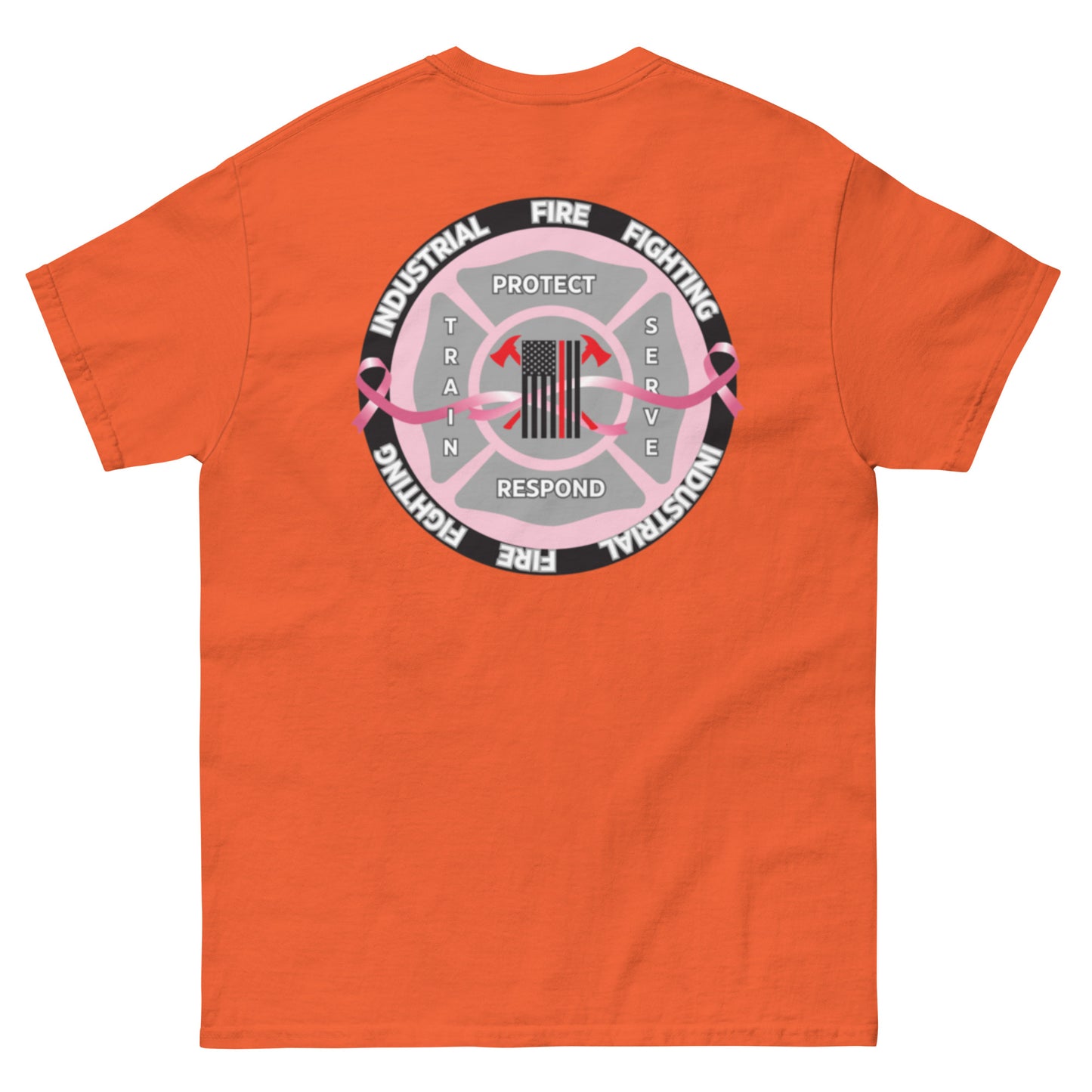 Industrial Fire Fighting Breast Cancer Awareness Month Unisex classic tee