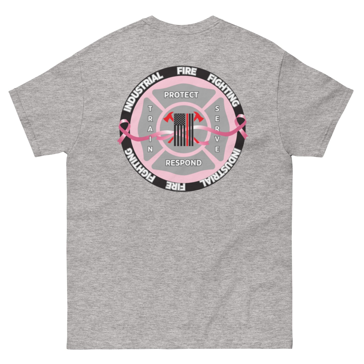 Industrial Fire Fighting Breast Cancer Awareness Month Unisex classic tee