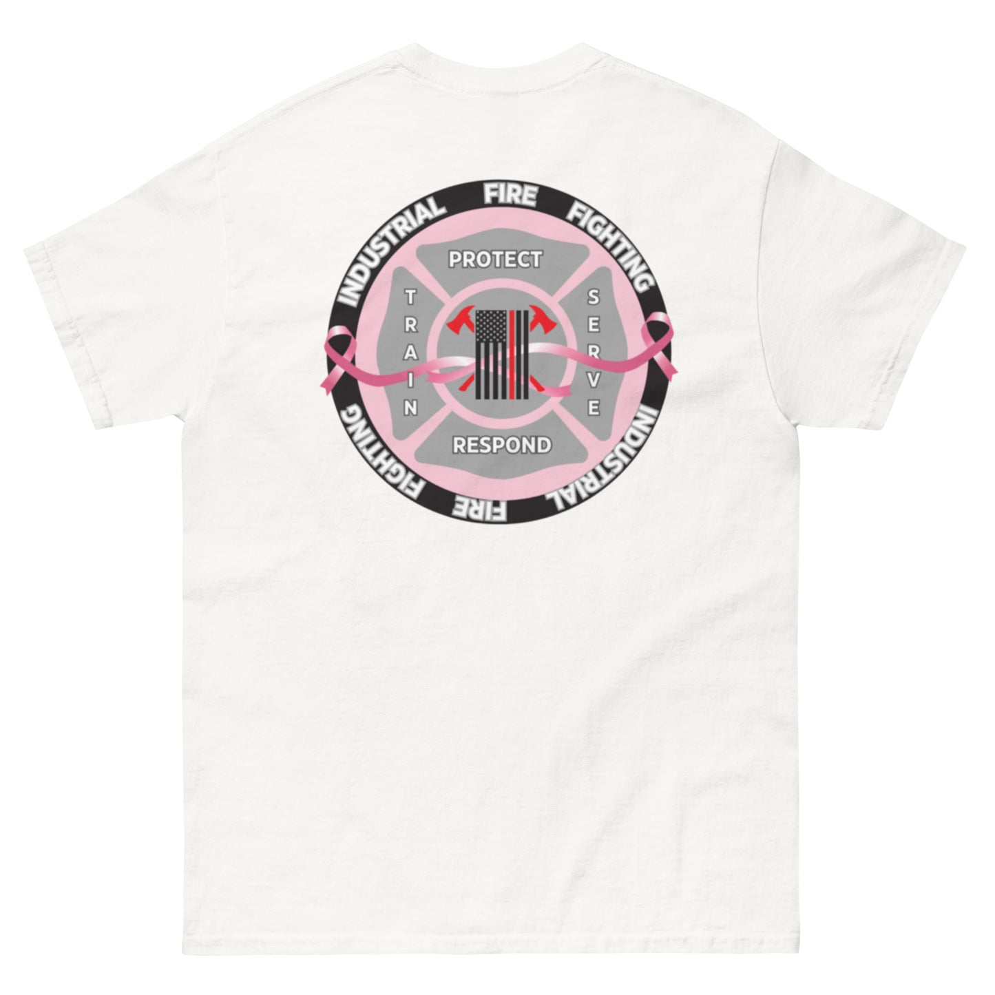 Industrial Fire Fighting Breast Cancer Awareness Month Unisex classic tee