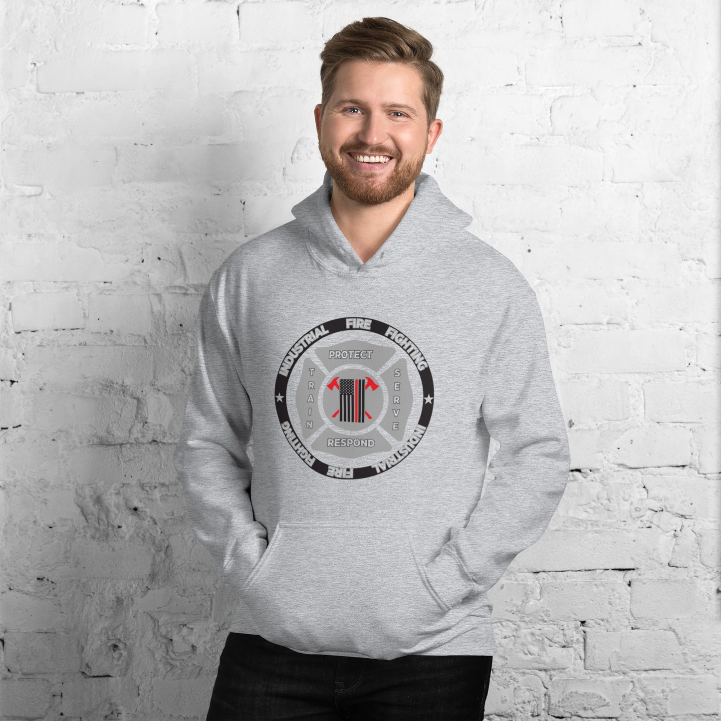 Industrial Fire Fighting Unisex Hoodie