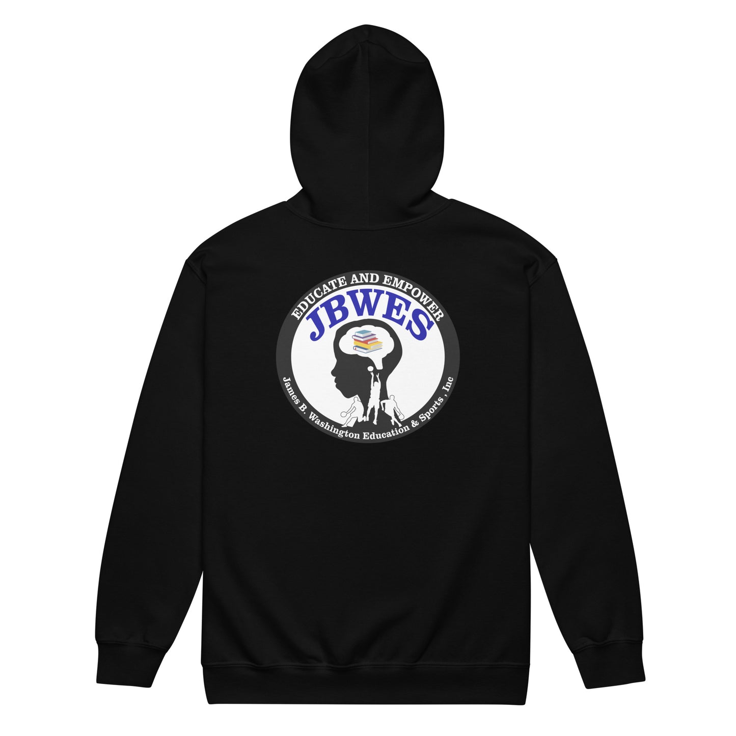 JBWES Digital solid logo Unisex heavy blend zip hoodie