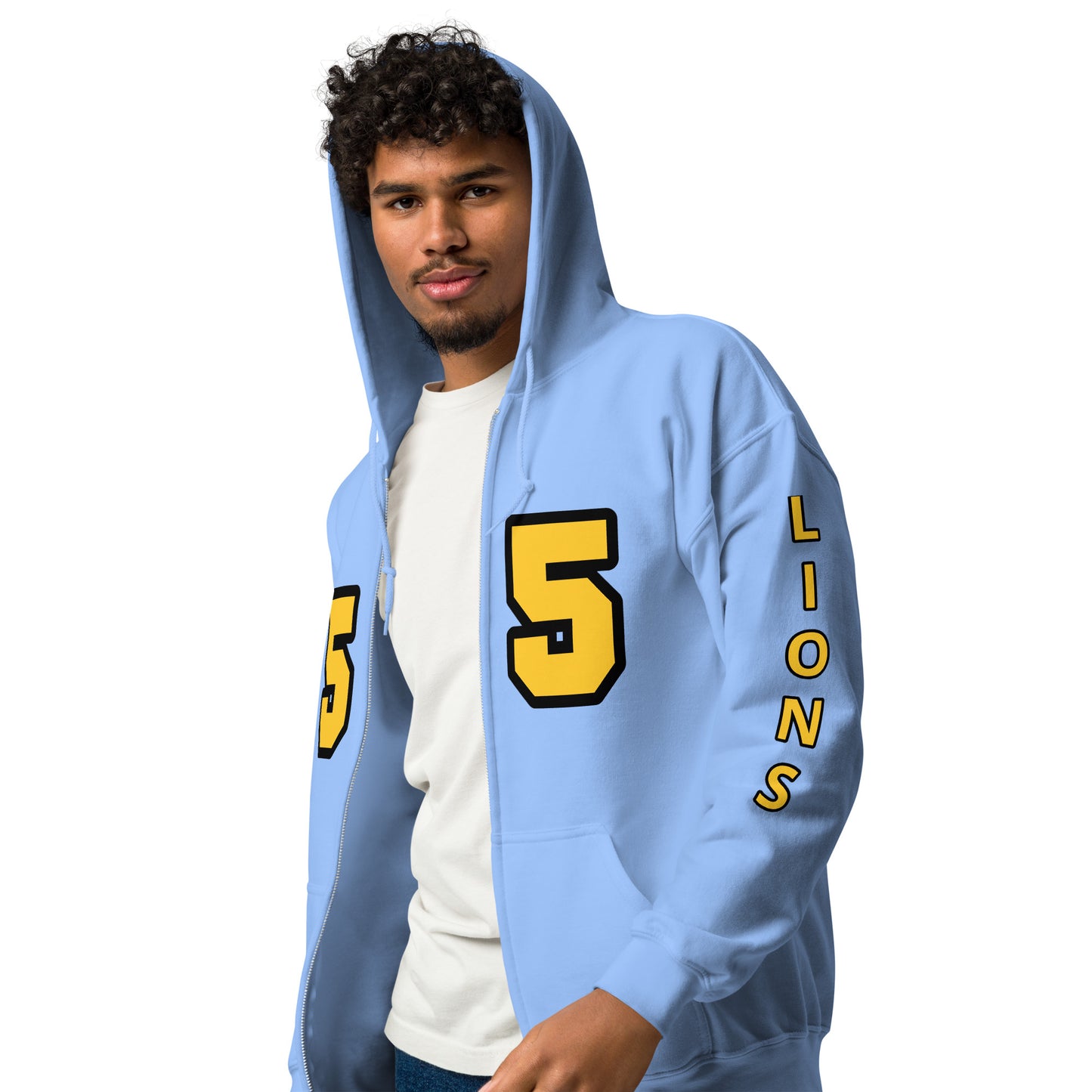 Customizable-EMAIL ME- Faux Football Jersey Unisex heavy blend zip hoodie ilmt