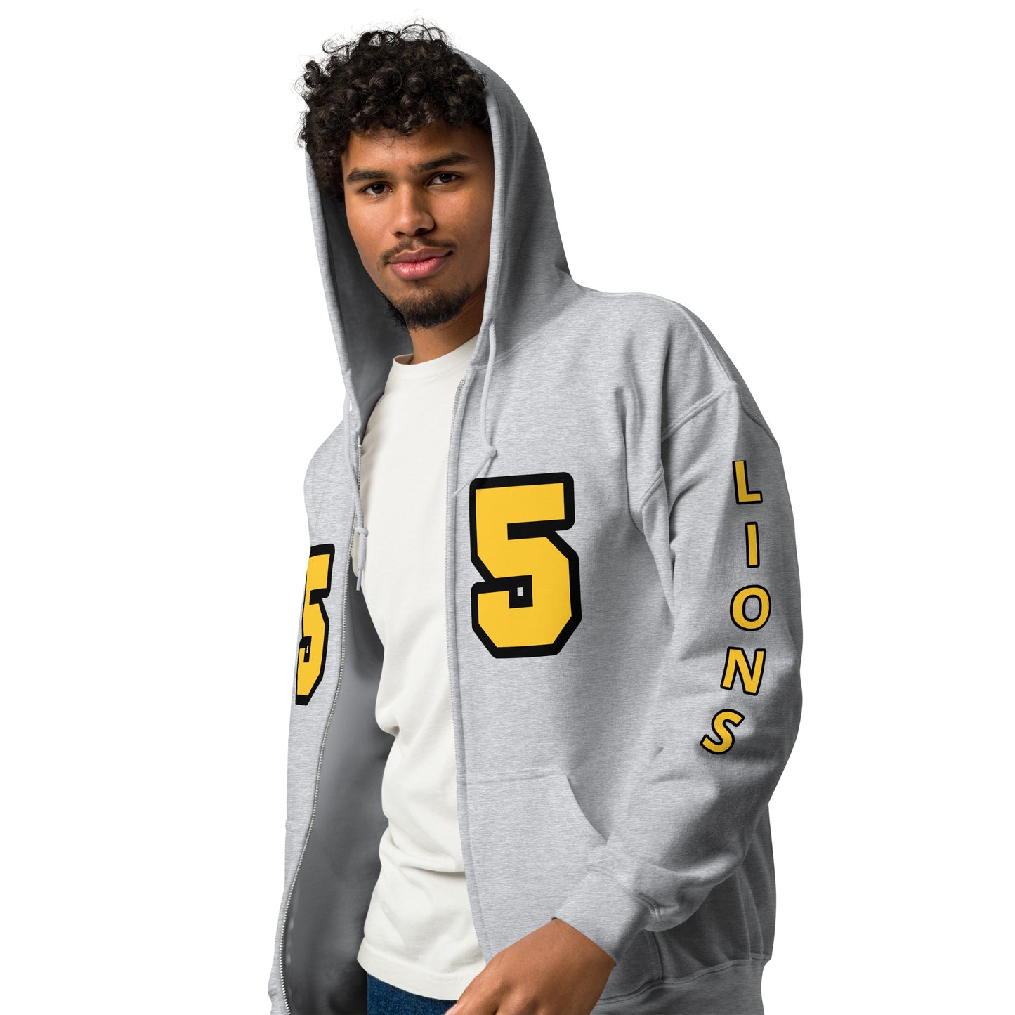 Customizable-EMAIL ME- Faux Football Jersey Unisex heavy blend zip hoodie ilmt