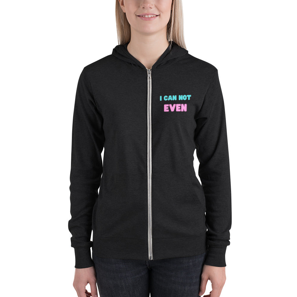 I can not even Unisex zip hoodie DBD