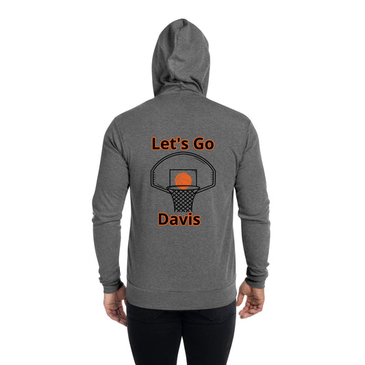 Basketball Dad-PERSONALIZED_PLEASE EMAIL ME DETAILS- Lightweight Unisex zip hoodie ilmt