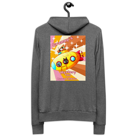 Granny's Tour with Roscoe and Ivy Lightweight Unisex zip hoodie