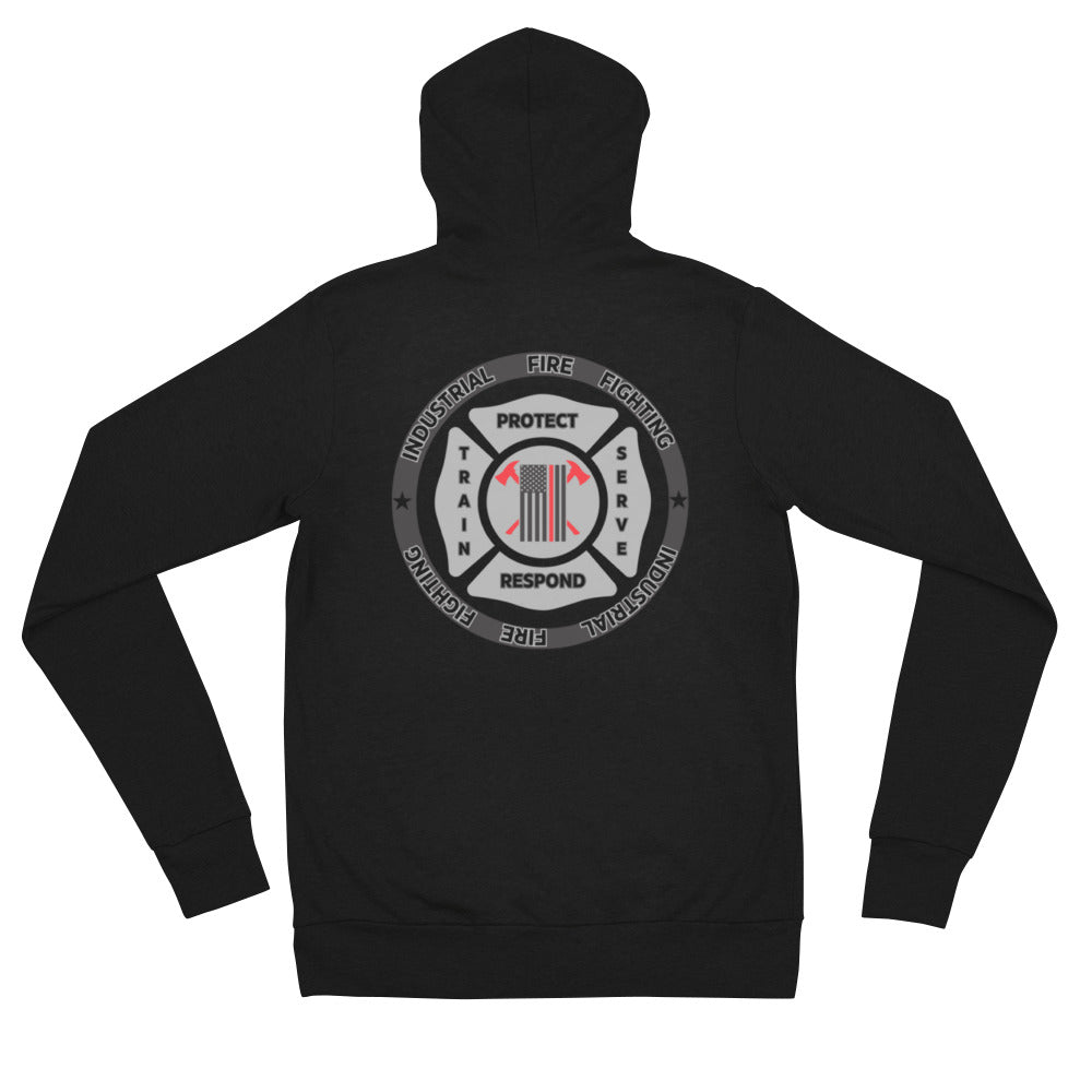 Industrial Fire Unisex zip hoodie