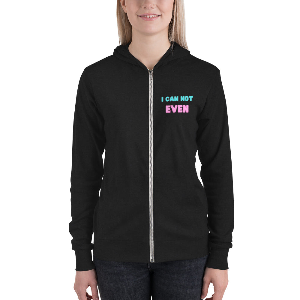 I can not even Unisex zip hoodie DBD