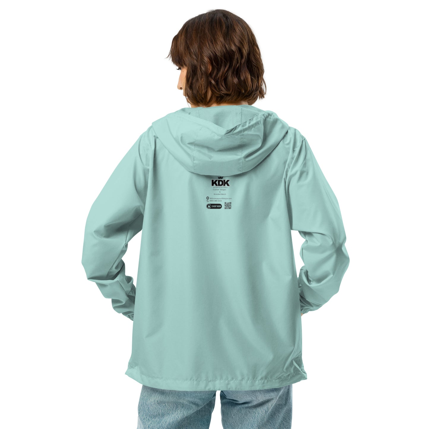 KDK Designs Unisex lightweight zip up windbreaker