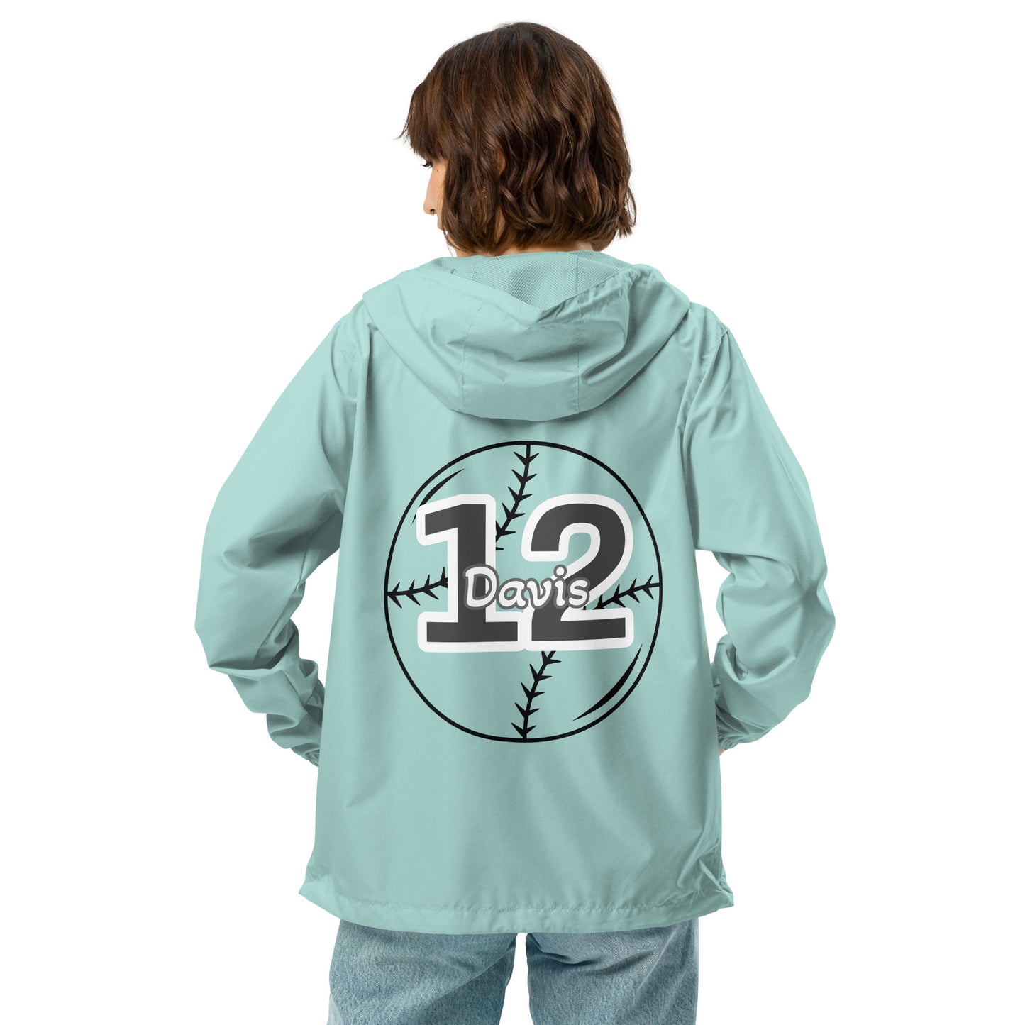 Baseball Player -EMAIL ME PRIOR TO ORDERING-Unisex lightweight zip up windbreaker ilmt