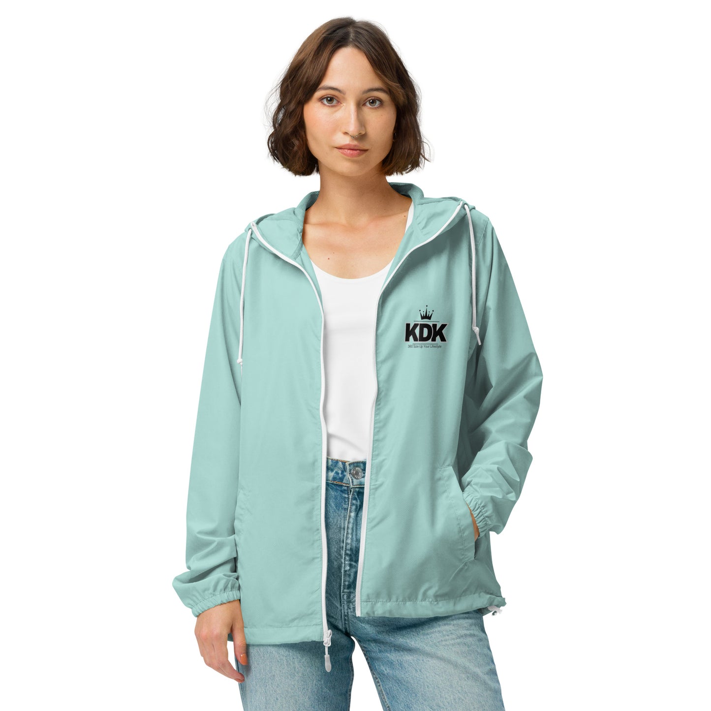 KDK Designs Unisex lightweight zip up windbreaker