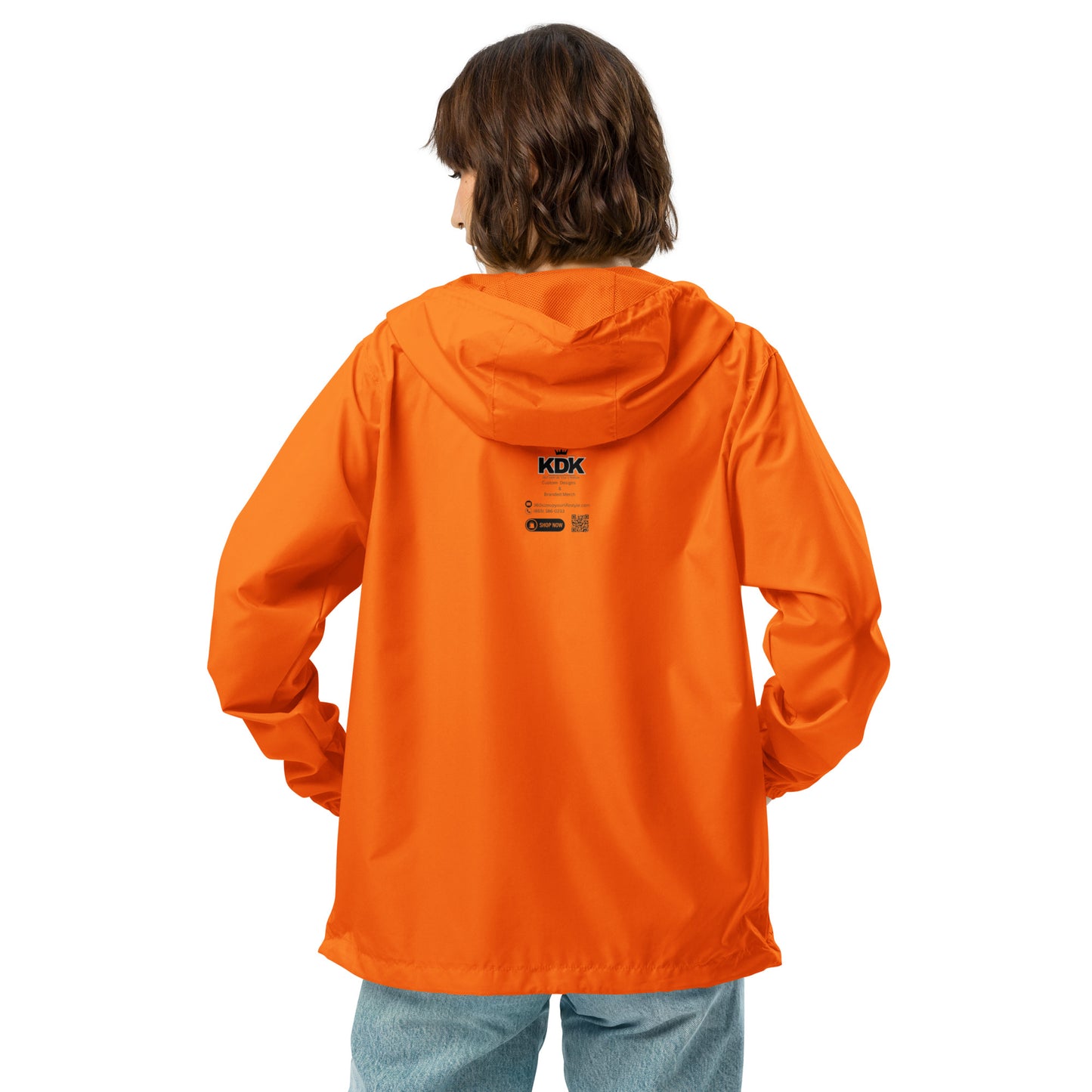 KDK Designs Unisex lightweight zip up windbreaker