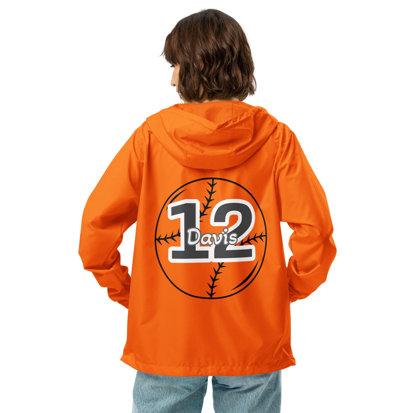 Baseball Player -EMAIL ME PRIOR TO ORDERING-Unisex lightweight zip up windbreaker ilmt