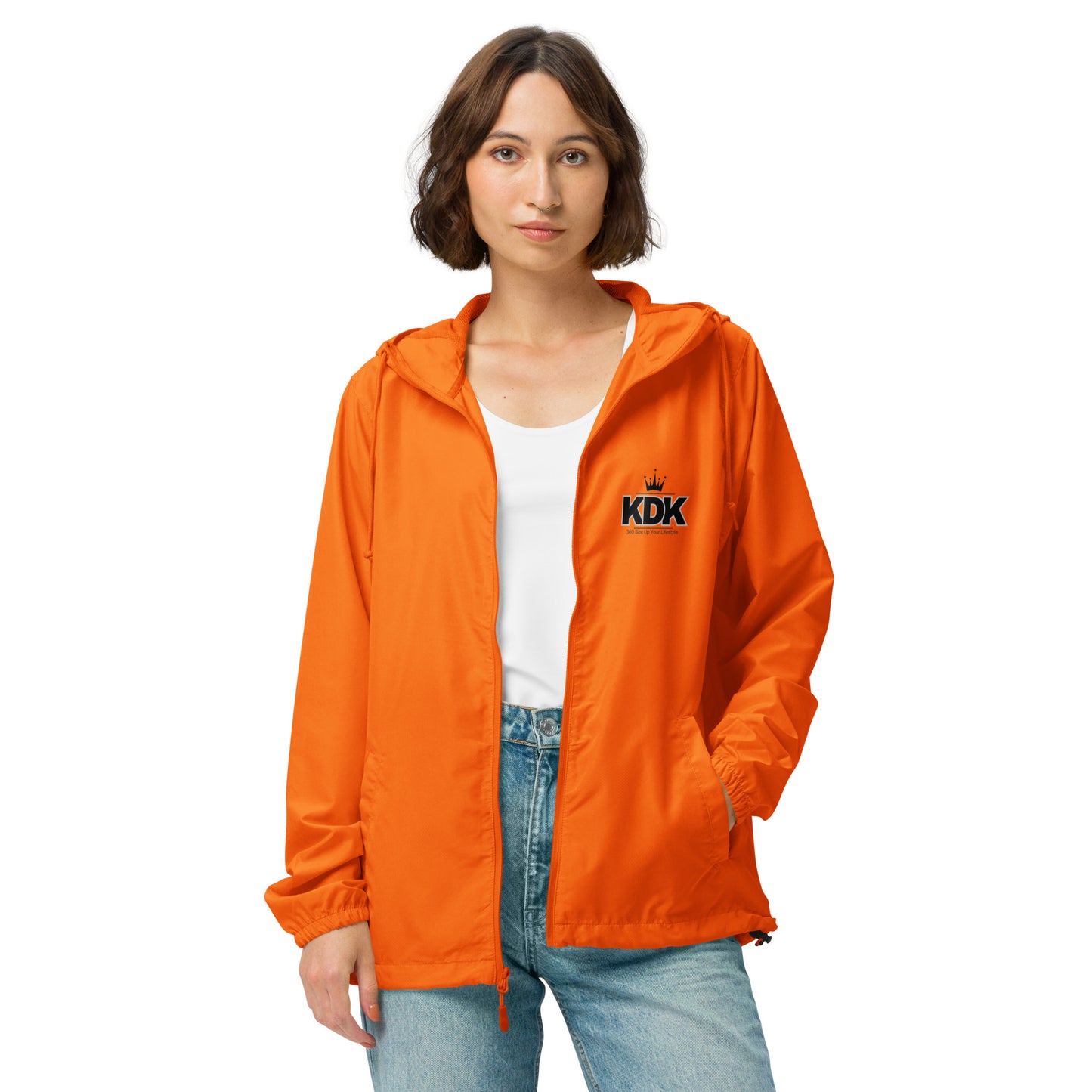 KDK Designs Unisex lightweight zip up windbreaker