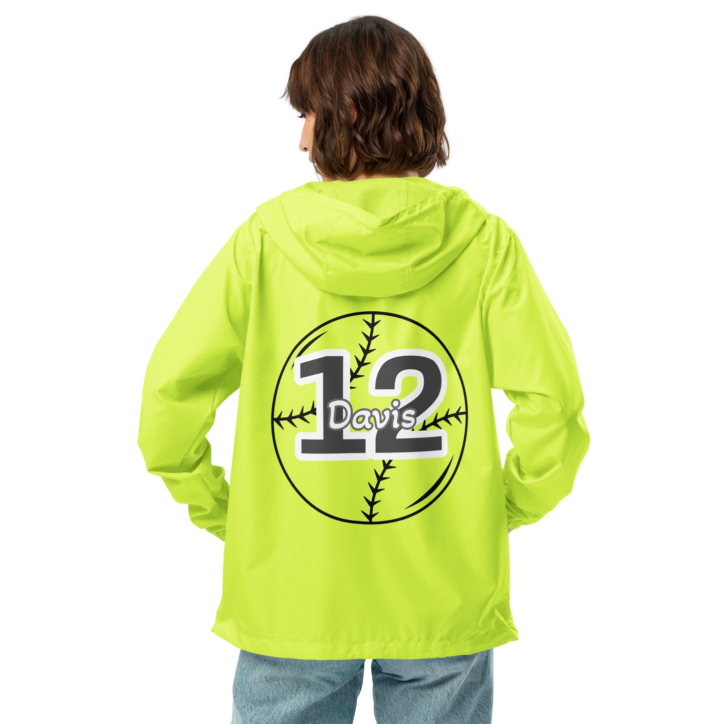 Baseball Player -EMAIL ME PRIOR TO ORDERING-Unisex lightweight zip up windbreaker ilmt