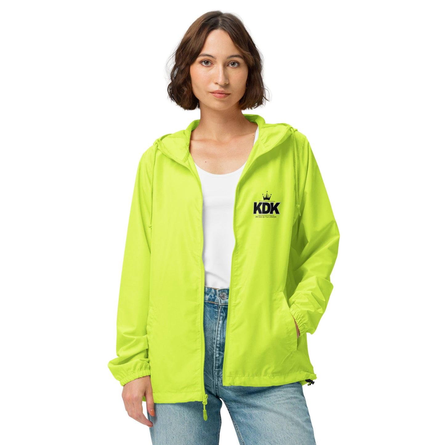 KDK Designs Unisex lightweight zip up windbreaker