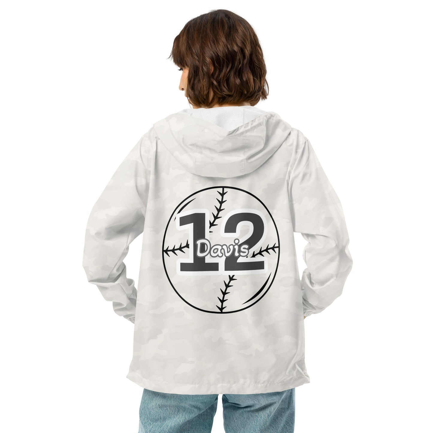 Baseball Player -EMAIL ME PRIOR TO ORDERING-Unisex lightweight zip up windbreaker ilmt