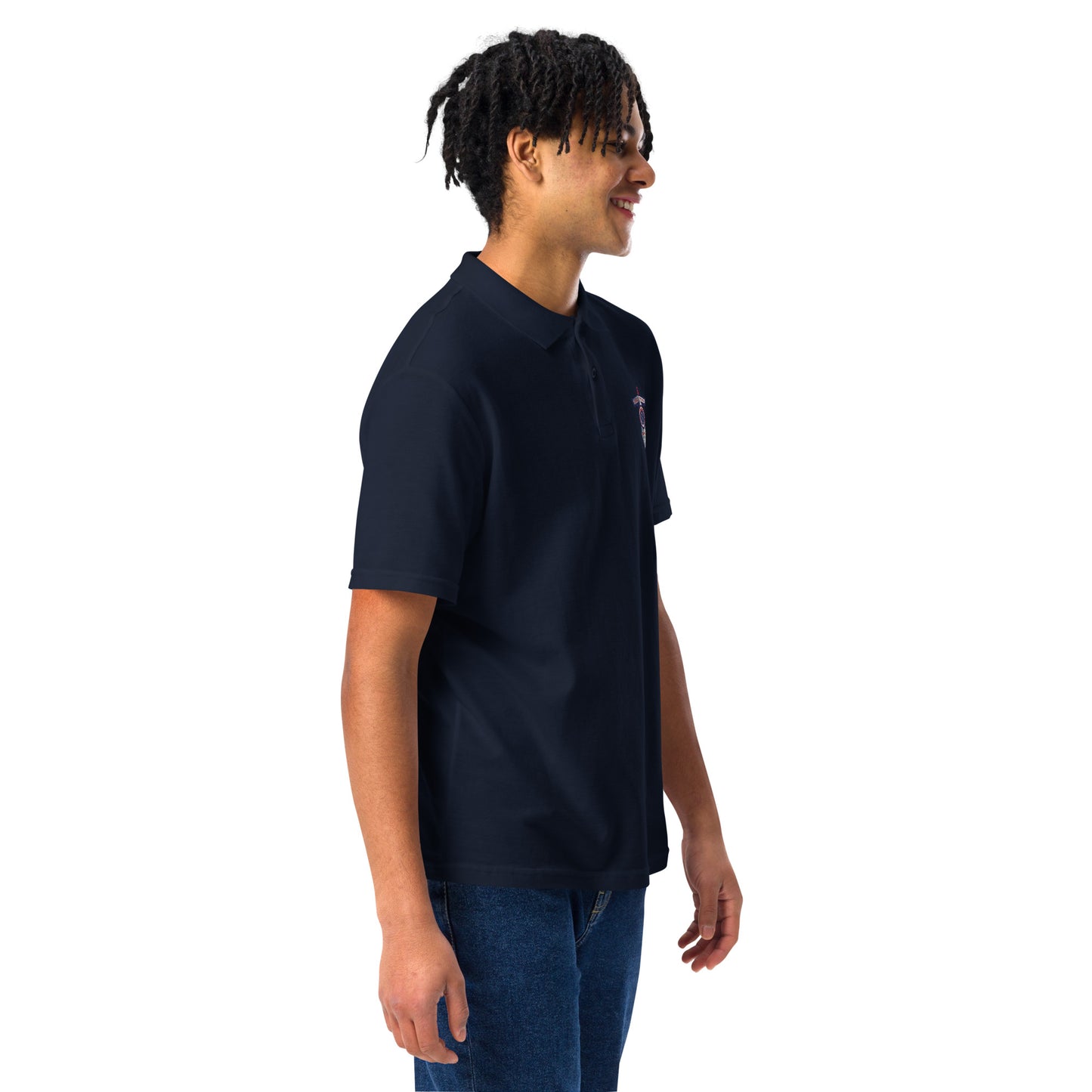 Titan's emb Unisex pique polo shirt