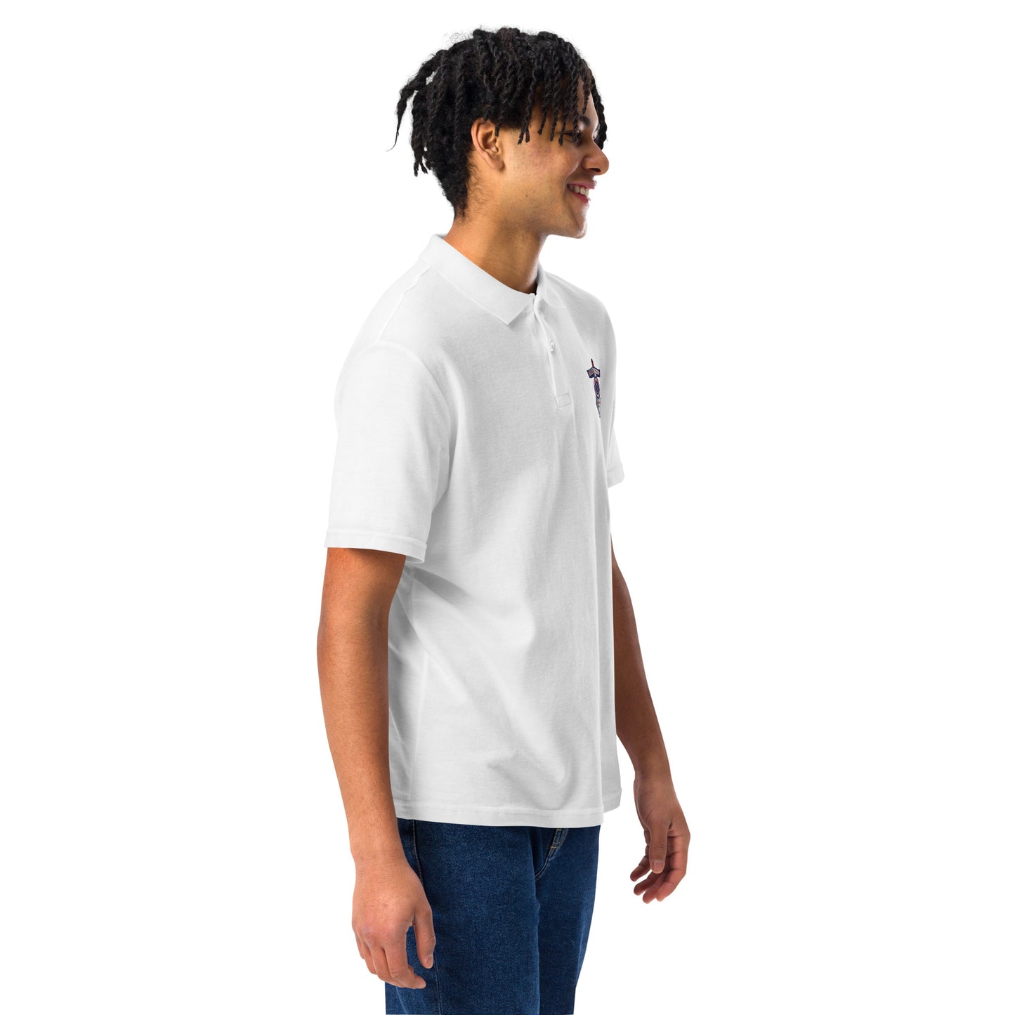 Titan's emb Unisex pique polo shirt