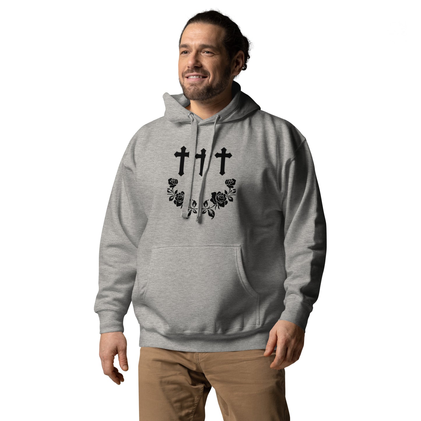 Cross and Rose Unisex Hoodie Davis Collection