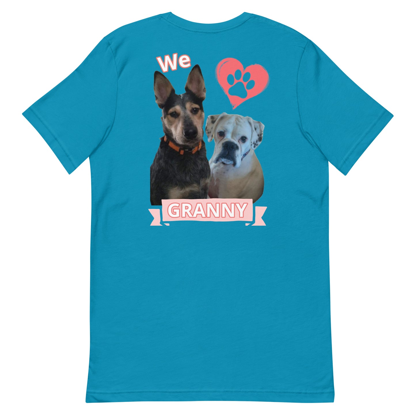 Roscoe and Ivy We love Granny Unisex t-shirt front and back