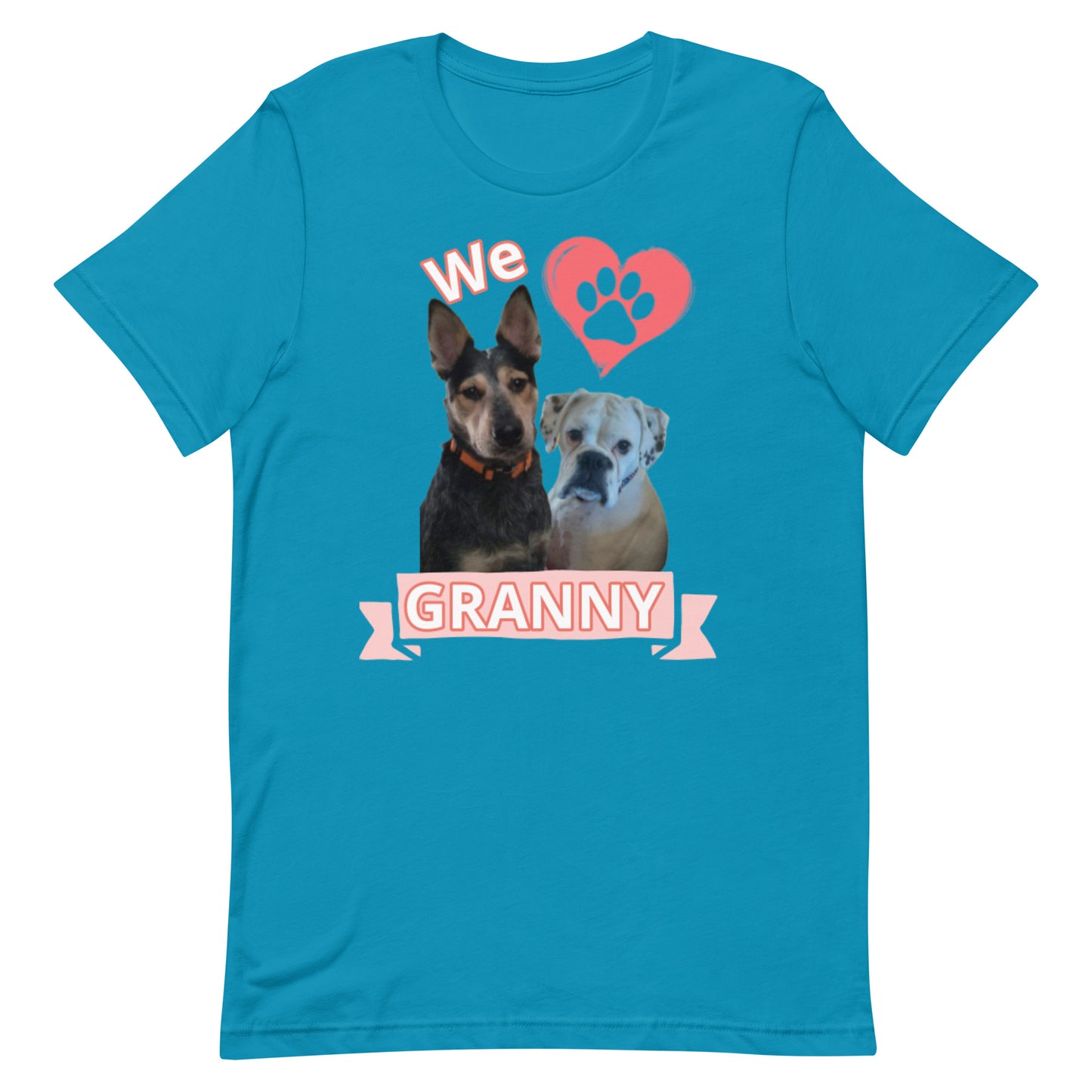 Roscoe and Ivy We Love Granny Unisex t-shirt front only