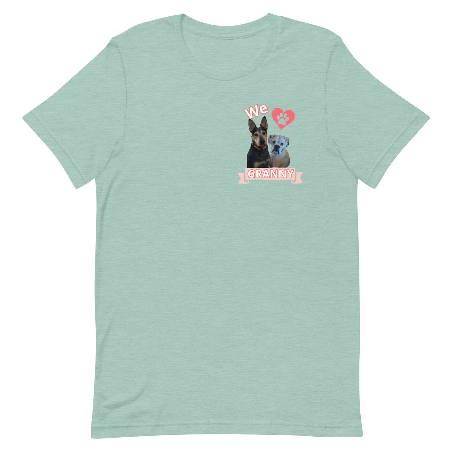 Roscoe and Ivy We love Granny Unisex t-shirt front and back