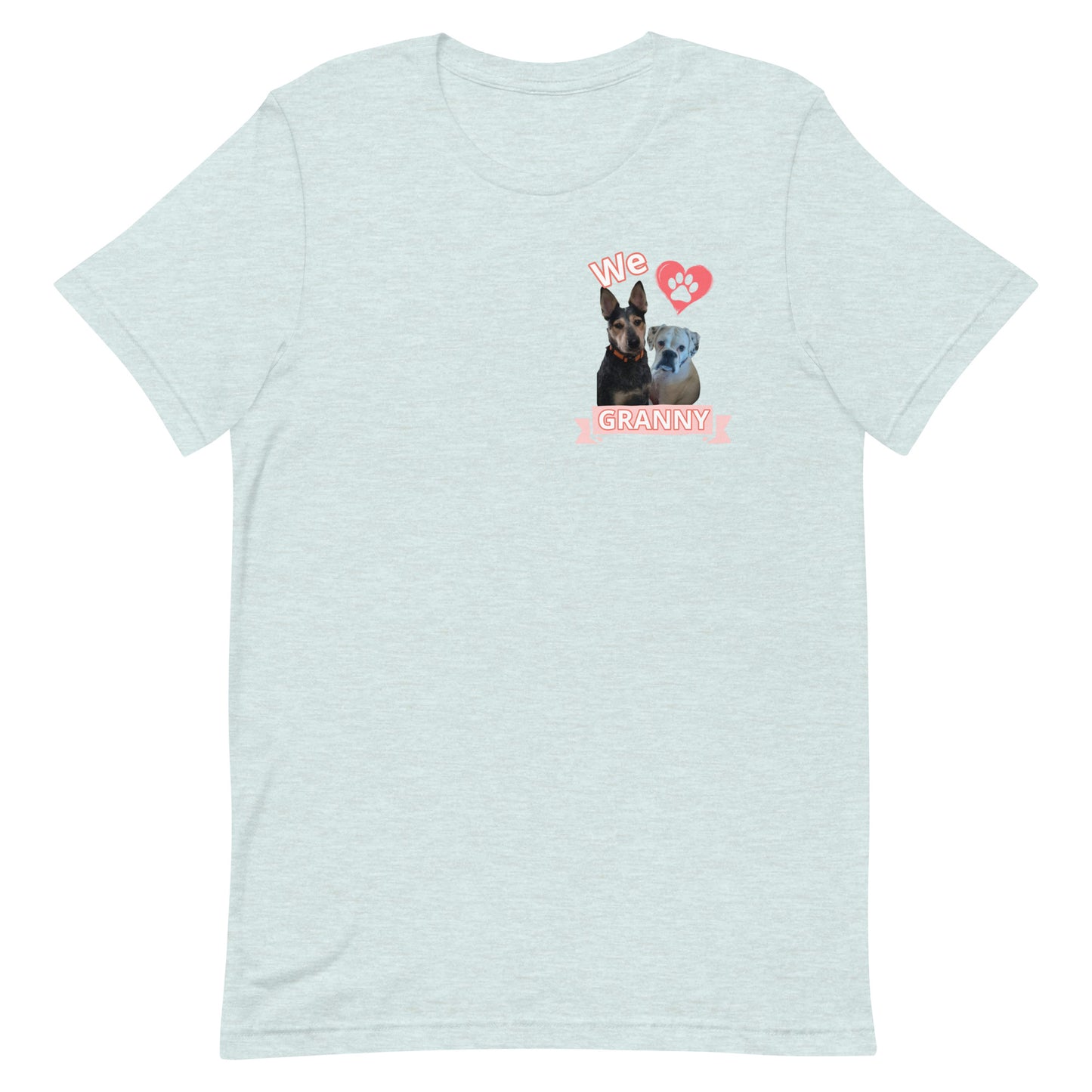 Roscoe and Ivy We love Granny Unisex t-shirt front and back