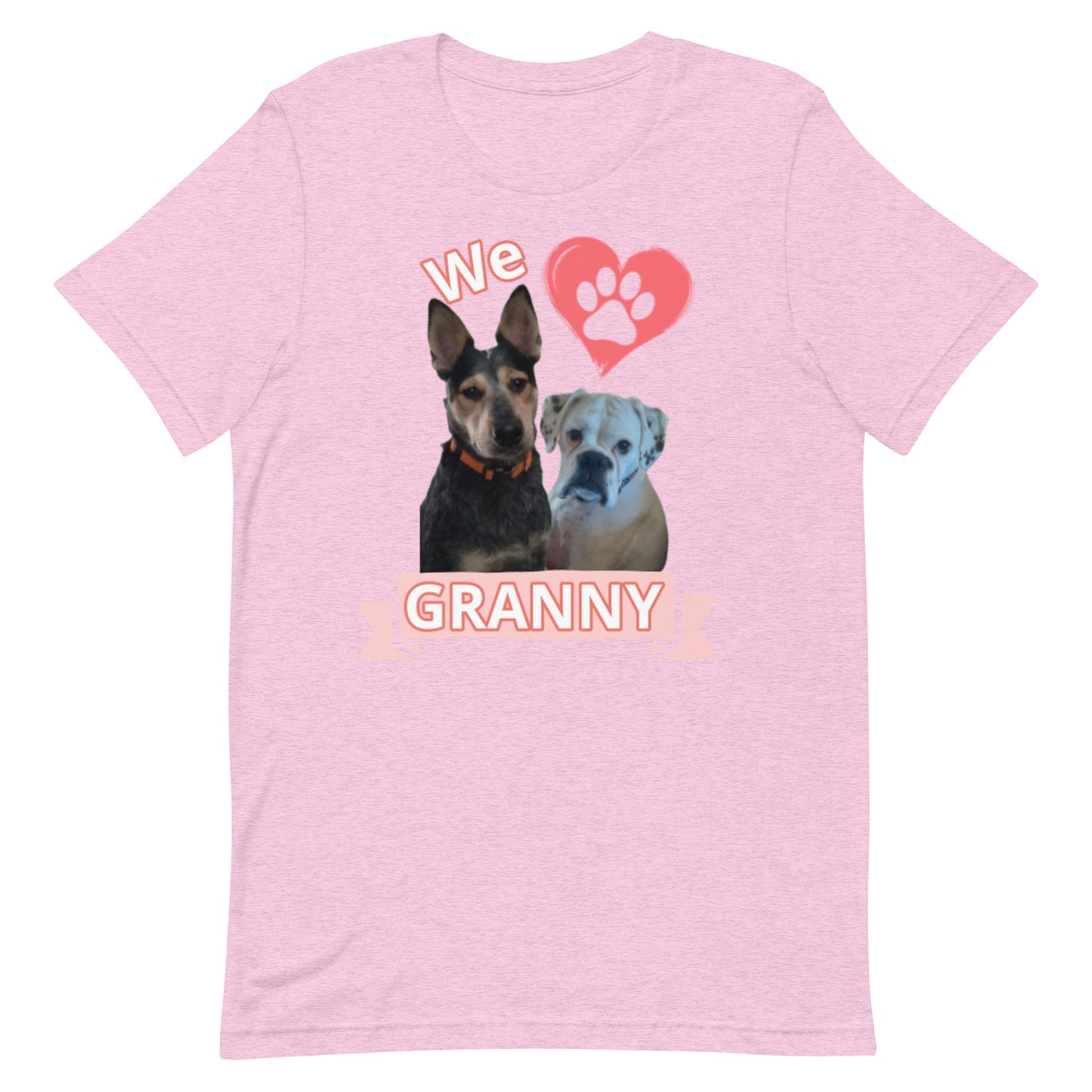 Roscoe and Ivy We Love Granny Unisex t-shirt front only